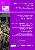 Via Crucis (Liszt) und Stabat Mater (Rheinberger)