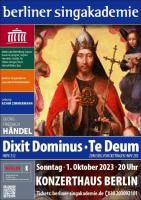 Georg Friedrich Händel: Dixit Dominus u. Dettinger Te Deum