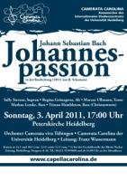 J.S. Bachs Johannespassion (Bearbeitung von R. Schumann)