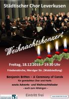 Weihnachtskonzert - Britten: A Ceremony of Carols und andere