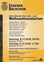 Johann Sebastian Bach Weihnachtsoratorium Teile 1 bis 3 u. 6