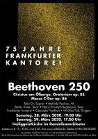 Beethoven 250 wird auf den 29./30.082020 verlegt