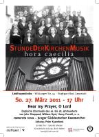 Hear my Prayer, o Lord - Passions-Motetten von Purcell u. a.
