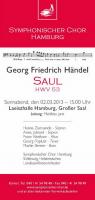 Saul - Oratorium in drei Akten von Georg Friedrich Händel