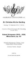 Robert Schumann (1810 – 1856), Missa Sacra, op. 147