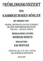 Frühlingskonzert des Kammerchores Böhlen