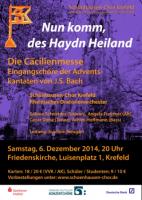Haydn: Cäcilienmesse, Bach: Adventskantaten