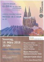 Carsten Braun: Gloria ,  L.van Beethoven: Messe in C-Dur