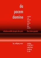 Da Pacem Domine - Musik von Krieg und Frieden