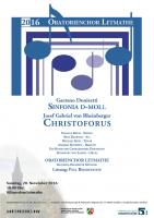 Rheinberger: Christoforus  /  Donizetti: Sinfonia d-moll