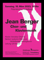 Chor- und Instrumentalmusik von Jean Berger