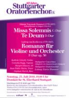 Hummel: Missa solemnis, Te Deum; Beethoven: Violinromanze