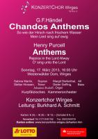 Anthems von G.F. Händel und Henry Purcell