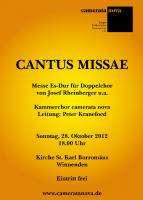CANTUS MISSAE von Josef Rheinberger e-Moll op. 109
