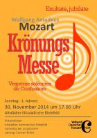 W. A. Mozart: KRÖNUNGSMESSE / EXULTATE, JUBILATE / VESPERAE