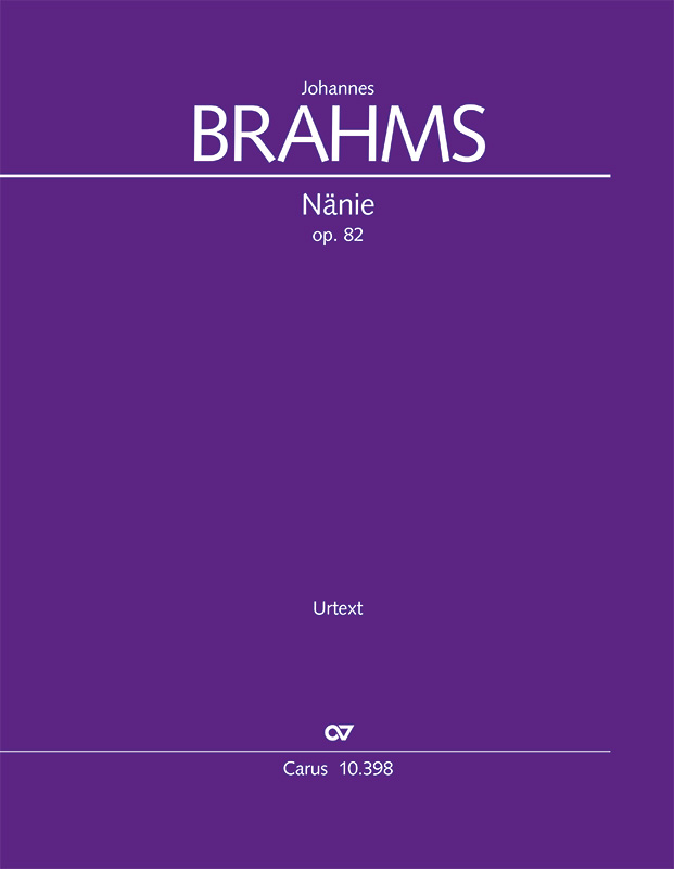 Abbildung: Johannes Brahms: Nänie (Carus)