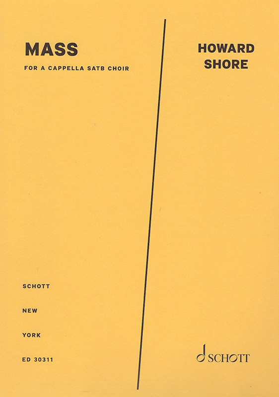 Abbildung: Howard Shore: Mass (Schott)